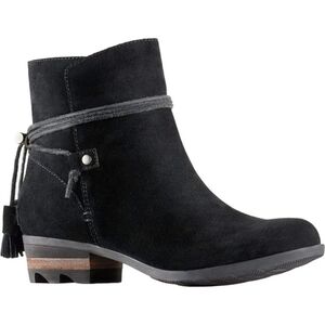 Sorel Black Suede Ankle Booties